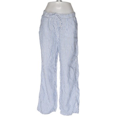 Arket, Hose, Größe: L, Blau/Weiß, Leinen, Streifen, Damen #AOi