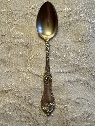 Reed & Barton Les Cinq Fleurs Pattern 5 3/8" Sterling Coffee Spoon No Mono