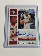 2021 Panini Chronicles Draft Picks Rookie Signatures Terrell Gomez #CR-TGO Auto