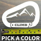 Rock Climbing Sticker Decal Carabiner 4" Petzl Hiking Mountains Black Diamond