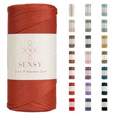 Sensy Premium 2mm 251 Yards Polyester Rope 100 Polypropylene Cord Macrame Cor...