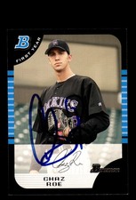 Signed Baseball Card Auto Chaz Roe 2005 Bowman #BDP66 Colorado Rockies