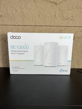 TP-Link Deco BE63 BE10000 WiFi 7 Whole Home Mesh System 3-Pack Router OPEN BOX