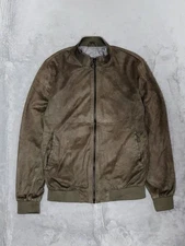 ZARA Suede Leather Blouson Jacket Riders