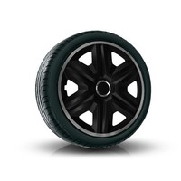 "Radkappe Rad Zierblende Auto Radkappen 4× NRM Fast LUX 15\" Graphit"