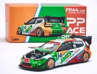 Pop Race Honda Pandem Civic EG6 JACCS 1/64 #128 | eBay