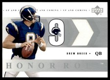 2002 Upper Deck Honor Roll Up and Coming Jerseys Drew Brees Jersey 1 color San