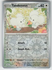 tandemaus pokemon card price Maushold 161/198 - Scarlet & Violet - Evolution 3 Set RarityCommon Hit Points30 HP Colorless Damage Rush (10x) Flip a coin until you get tails Tandemaus 153/182 SV04 Paradox Rift