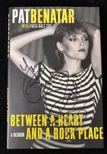 Pat Benatar Signed HC Book Between A Heart And A Rock Place BAS COA Autograph