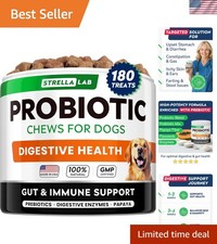 Dog Probiotics Chews for Digestive Health  Gut Support with Yeast and Enzyme...