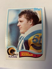 1982 Topps NFL Los Angeles Rams Dennis Harrah