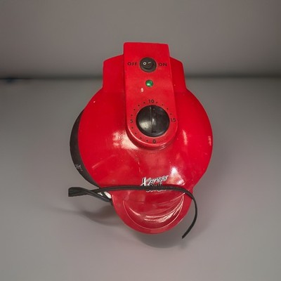 Xpress Redi Set Go Electric Cooker Red Non-Stick Timer Model 05-53688
