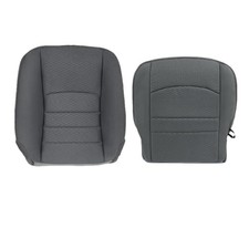 Driver Side Bottom and Top Lean Back Replacement Cloth Seat Cover Gray