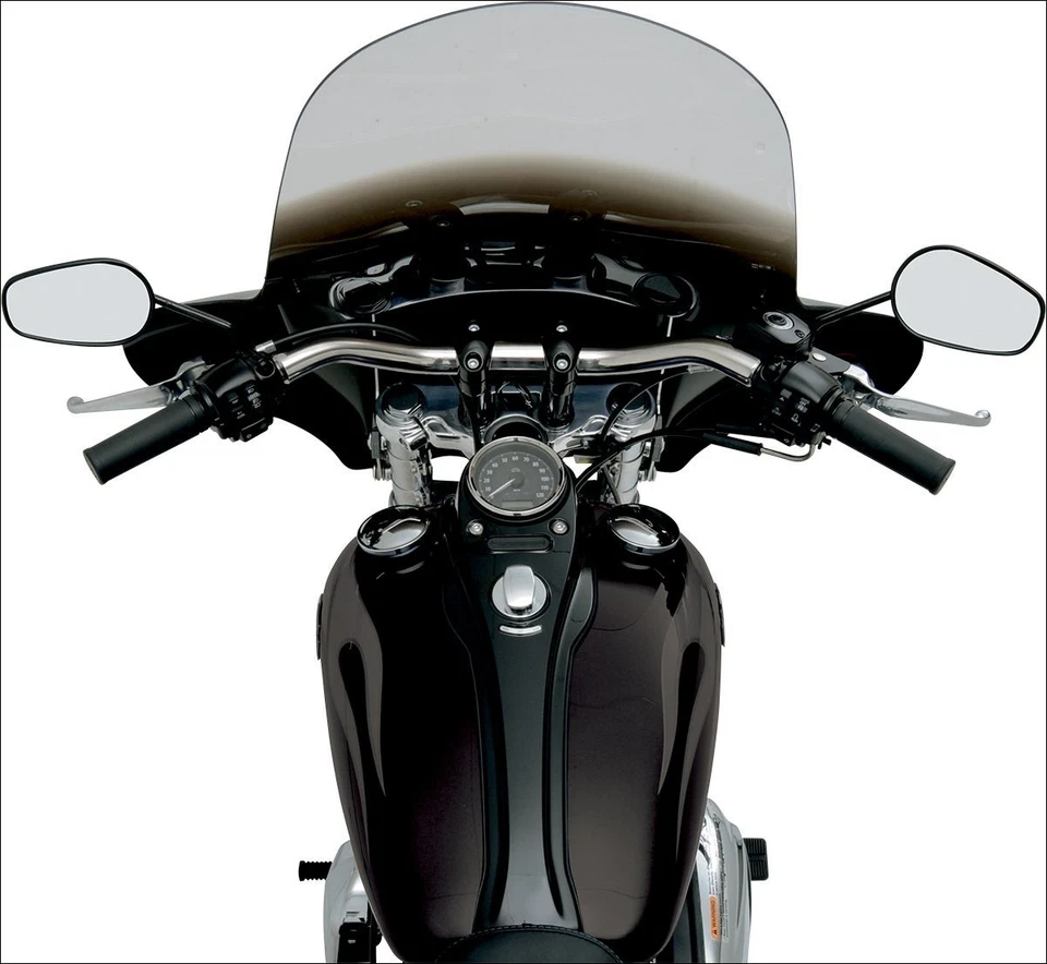 Carenado Memphis Shades Batwing negro para Harley FXST FXD Wide Glide XL 883 1200 Foto 2 de 4
