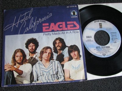 Eagles-Hotel California 7'' Vinyl-1976 Germany-Asylum Records-AS 13 079