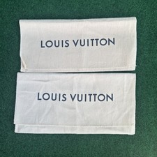 2 Authentic Louis Vuitton Dust Covers Bags Envelope Flap Style Size 4.5 X 9