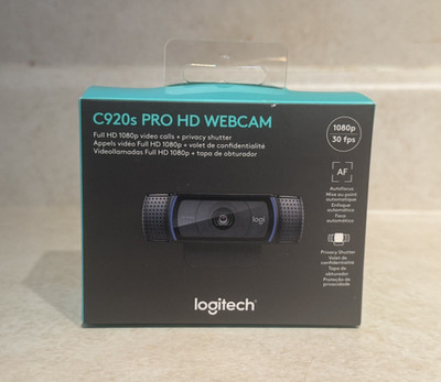 Logitech C920s Pro HD Webcam Full 1080p/30fps Video Calling *OPEN BOX, NEW*