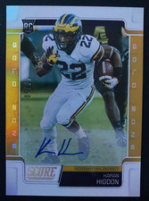 2019 Score Gold Zone Signatures KARAN HIGDON RC #341 /50  50/50 ! MICHIGAN Auto