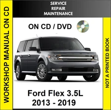 FORD FLEX 2013 2014 2015 2016 2017 2018 2019 SERVICE REPAIR WORKSHOP MANUAL CD