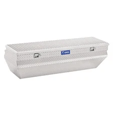 UWS EC20311 Bright Aluminum 55" Foam Filled Lid Wedged Angled Utility Chest Box