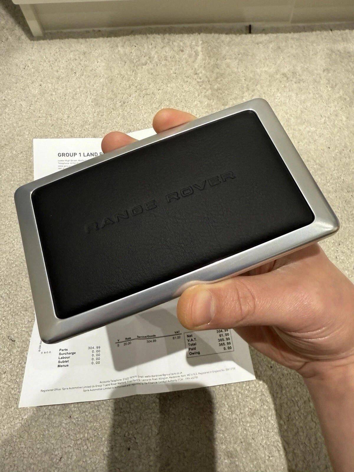 2019-2026 LAND ROVER RANGE ROVER OEM LR112827 REAR PASSENGER VANITY MIRROR NOBOX