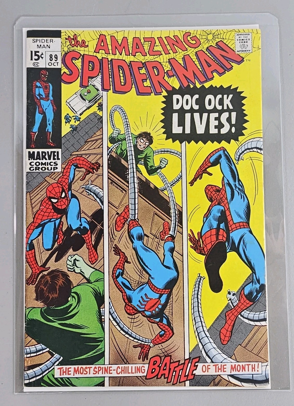 Amazing Spider-Man 89 1970 Marvel Comic Book Doc Octopus Gil Kane John Romita