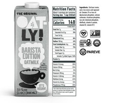 Oatly Oatmilk Barista Edition, Dairy Free, Vegan Shelf Stable Oat Milk, 32oz Oatly Oatmilk Barista Edition, Dairy Free, Vegan Shelf Stable Oat Milk, 32oz - Image 1