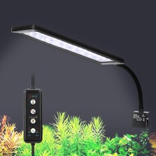Clip On Aquarium LED Light, 24/7 Mode Full Spectrum Fish Tank Light with Time...