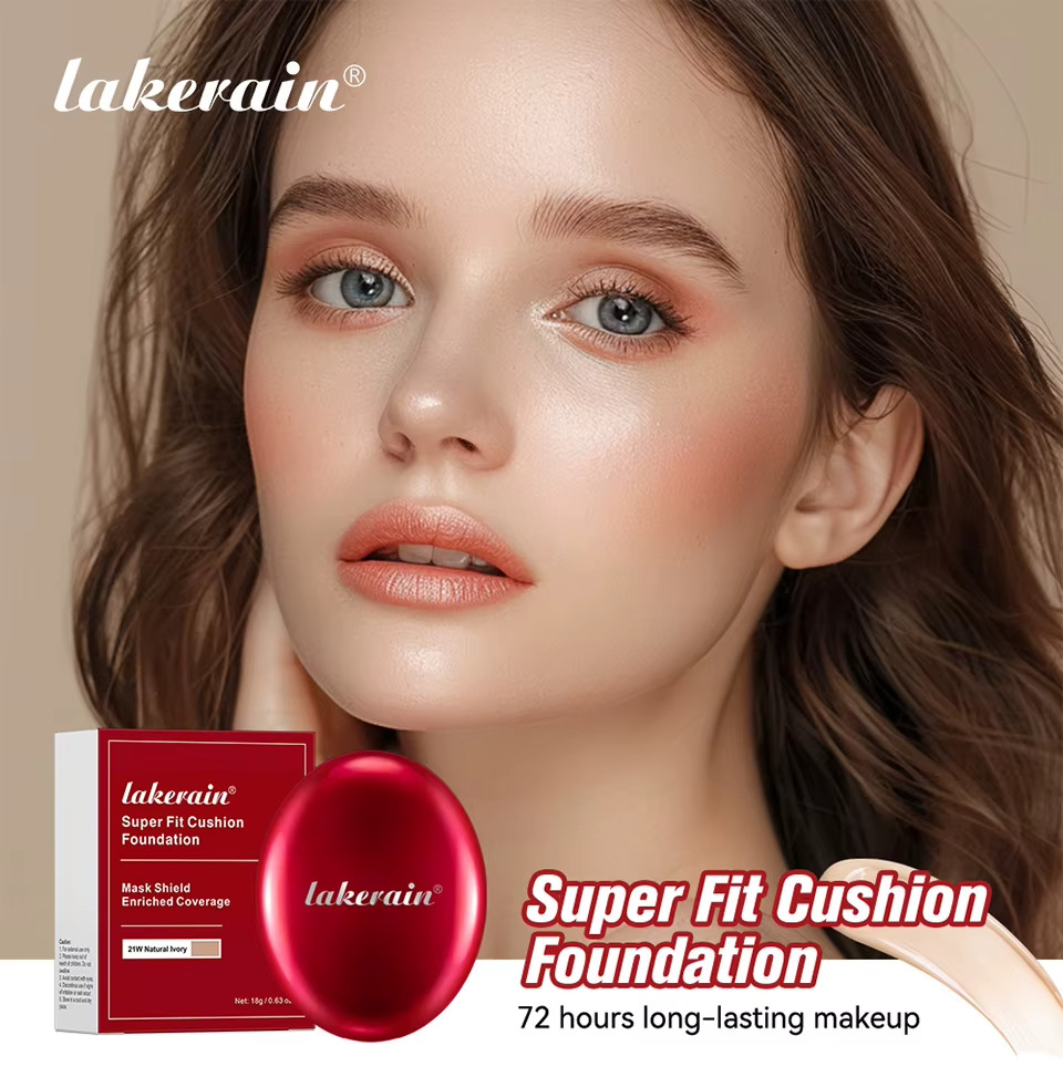 Base Korean Air Cushion Cobertura Hidratante Natural 72H Uso Semi Mate