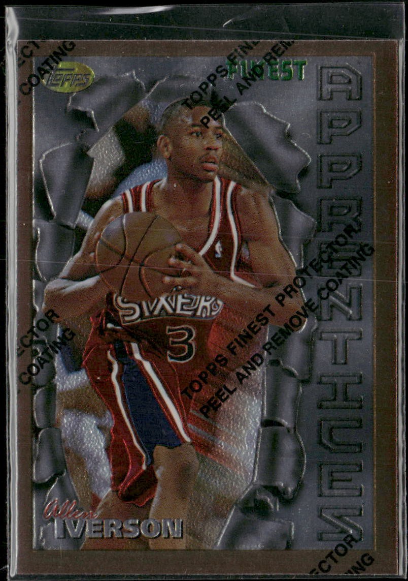 1996-97 Finest #69 Allen Iverson RC Rookie Card 76ers