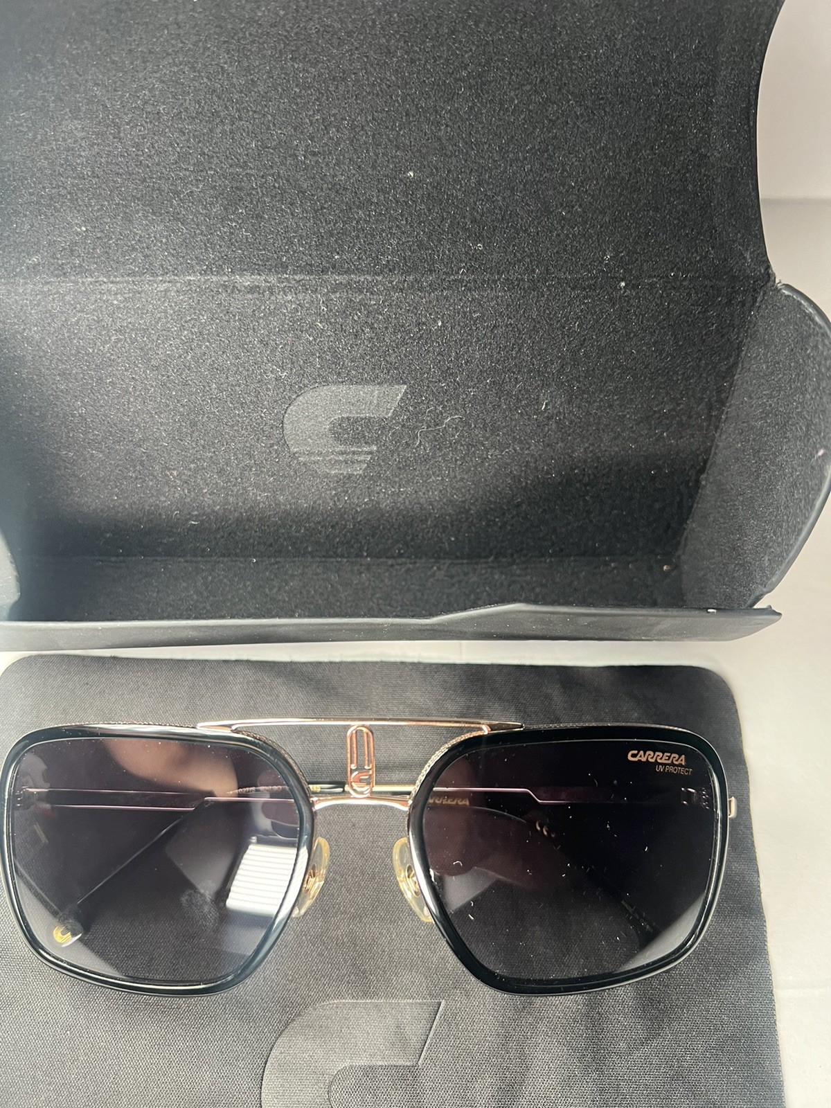 Carrera 1027/S Unisex Rectangular Sunglasses - Bl… - image 3