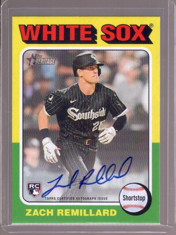 2024 Topps Heritage High Number - Real One Autographs Zach Remillard #ROA-ZR (AU, RC)