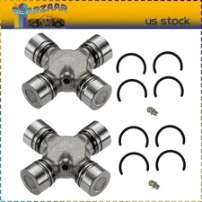 Premium Driveshaft Universal Joints 2pcs Front Rear Moog 534G Greasable US