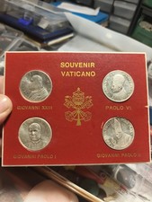 Vaticano 4 Medaglie Quattro Papi Giovanni XXIII Paolo VI Giovanni Paolo I e II