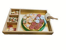 Melissa and Doug Wooden Pizza Player Pretend Play Age 3 