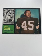 Topps 1962 Ernie Davis Rookie #36 Cleveland Browns Football Card . rookie card picture