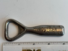 Vintage 1940's Pepsi Cola Stamped Steel Double Dot Bottle Opener