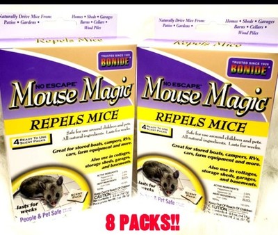 BONIDE 865 MOUSE MAGIC MICE 8 PACKS!! NATURAL INGREDIENTS NEW!