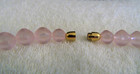 Vtg. 1987 Avon Translucent Tea Rose Pink Acrylic 18" Bead Necklace/ Earring Set — photo 5