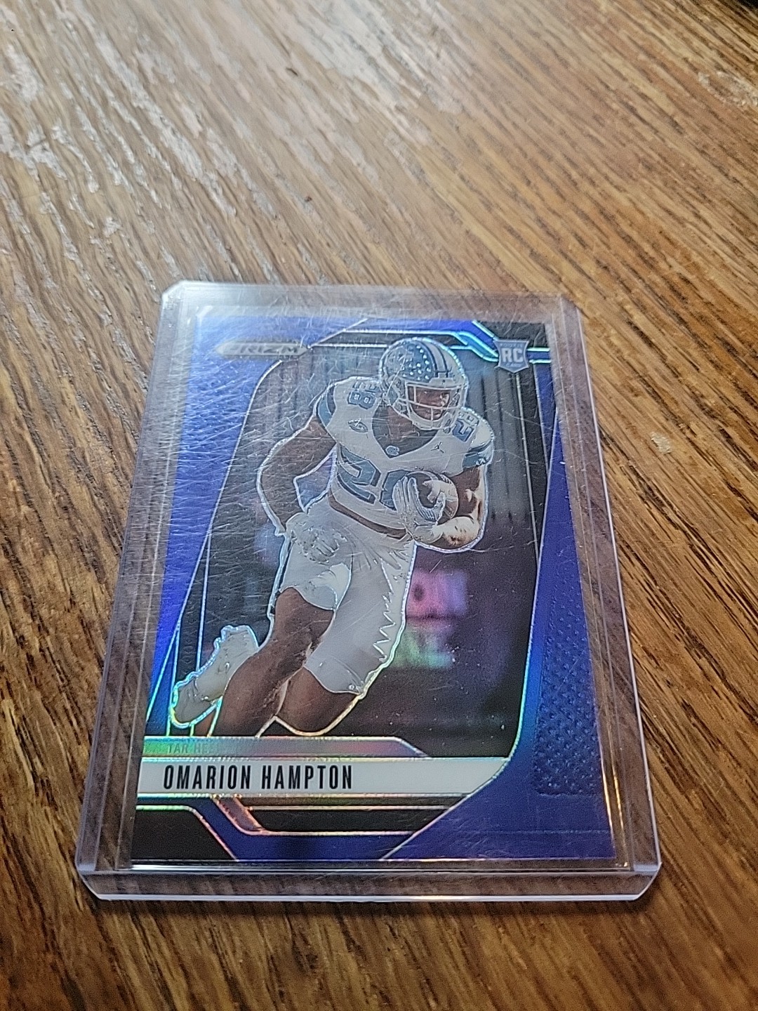 2025 Panini Prizm Draft Picks - Omarion Hampton #74 Blue Prizm /249 (RC)