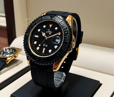 Minimalist Quartz Watch - The Dark Night Rose Gold Edition