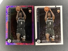 2025-26 Topps Basketball Drake Powell Pink Holo Foil & Base RC 222 Brooklyn Nets