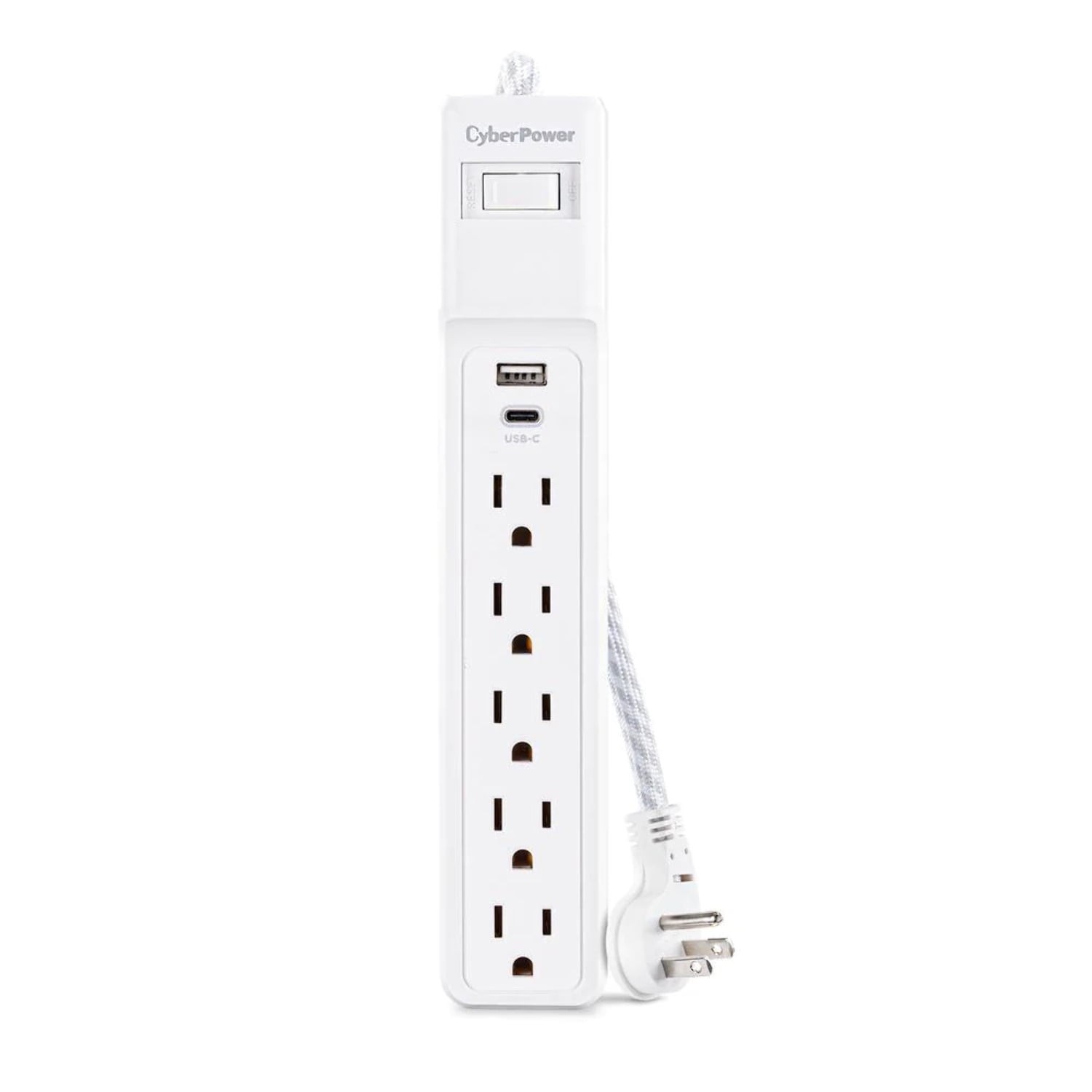 CyberPower P504UC Home Office 5 - Outlet Surge Protector with 500 J Surge
