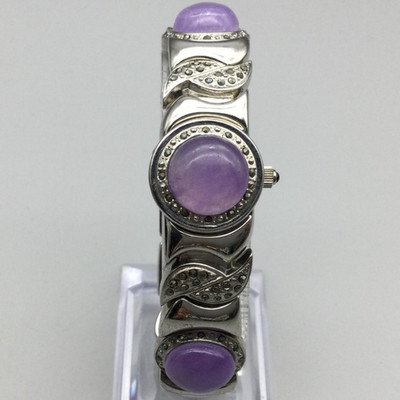 Marcel Drucker Hidden Dial Womens Watch 18mm Purple Cabochon New Battery 6.5\