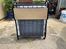 Jay-Be Single Folding Bed on Wheels, Metal Frame with Roll-Up Mattress