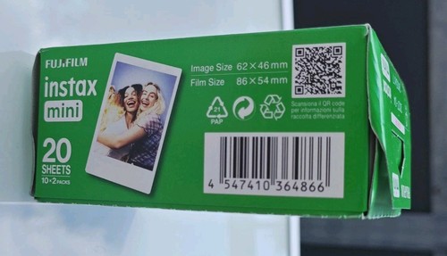 Cámara instantánea Fujifilm Instax Mini 12 mint green, con película instantánea 10x2, NUEVO - Imagen 12 de 12