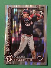 2025 Topps Update - Nationals Rookie Robert Hassell III US109 Tinsel (RC)