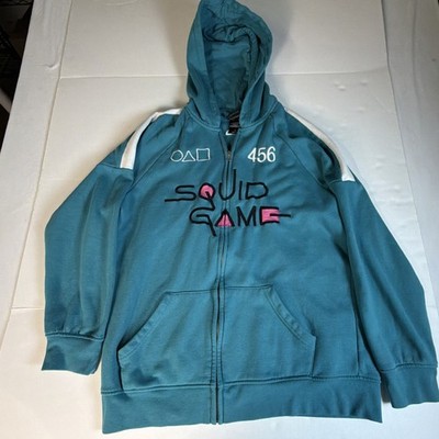 Netflix Squid Games Full Zip Hoodie Player 456