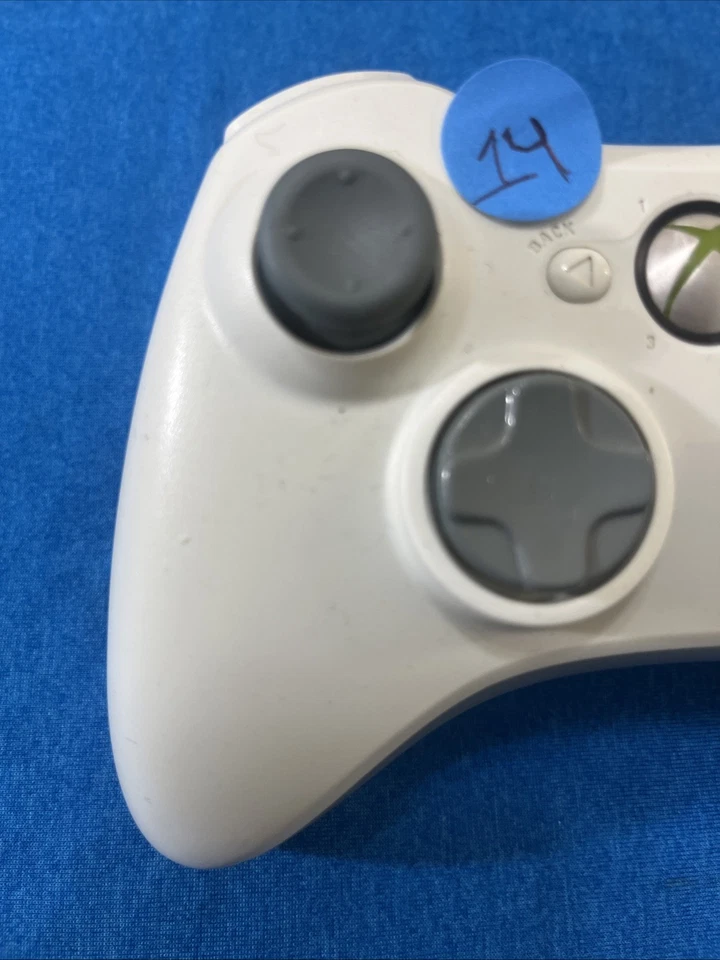 Auténtico Controlador Oficial Inalámbrico Microsoft Xbox 360 Blanco Totalmente Probado Foto 2 de 4
