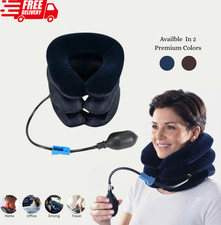 Cervical Neck Traction Device Collar Brace Support Pain Relief Stretcher Therapy